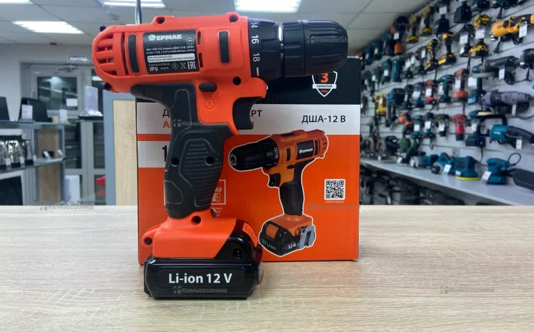 Дрель-шуруповёрт Ермак ДША-12В