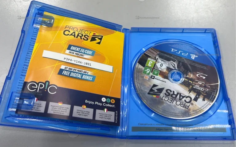 PS4 диск PROJECT Cars  3