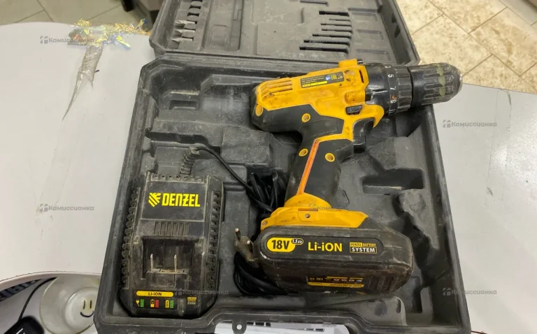 Шуруповерт denzel cdl 18 02bm