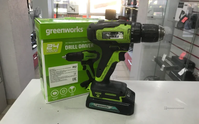 Аккумуляторная дрель-шуруповёрт GREENWORKS GD24DD3