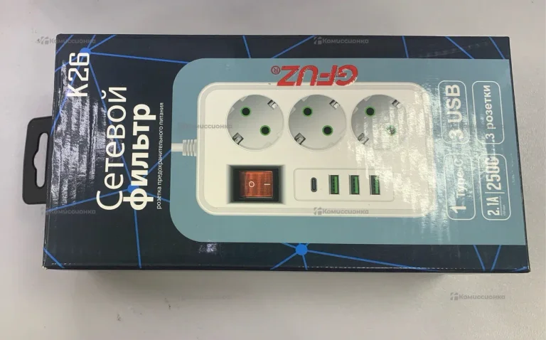 сетевой фильтр gfuzf k26 3 розетки