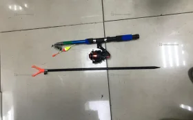 Купить Удочка с катушкой Синяя б/у , в Москва и область Цена:790рублей