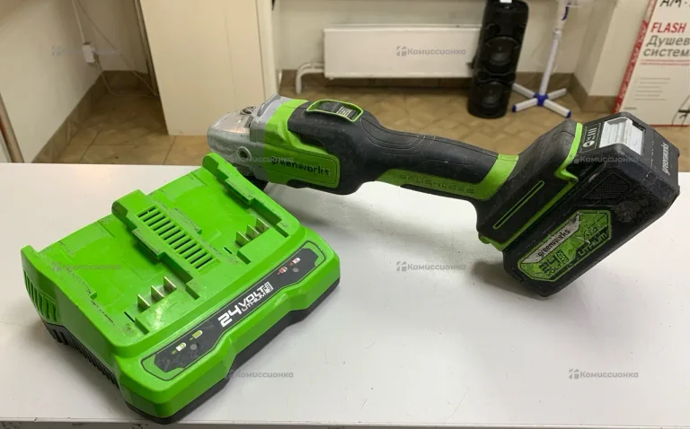 Аккумуляторная УШМ GreenWorks