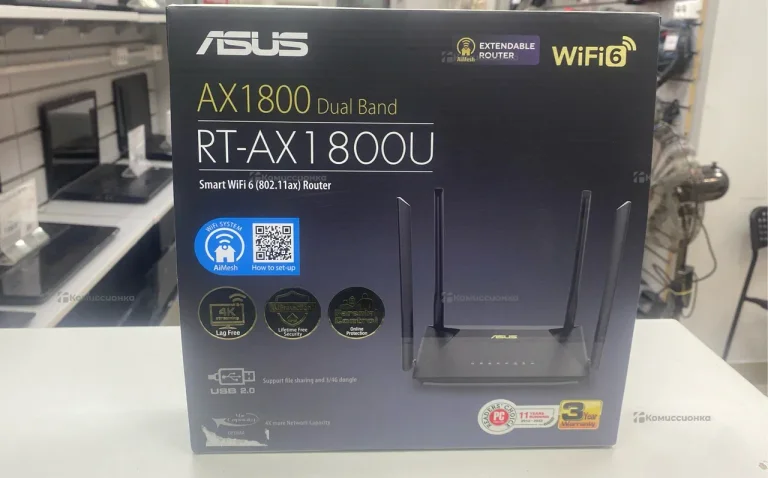 Wi-Fi роутер ASUS RT-AX1800U
