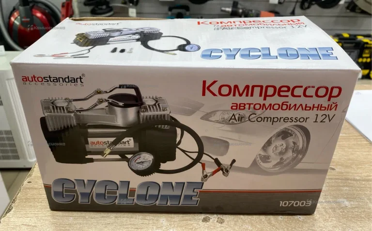 Компрессор автомобильный cyclone 107003