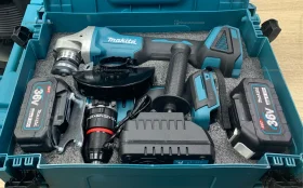 реплика makita набор 2в1 дрель и ушм