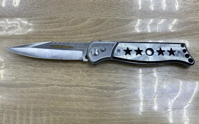 Нож складной звёзды