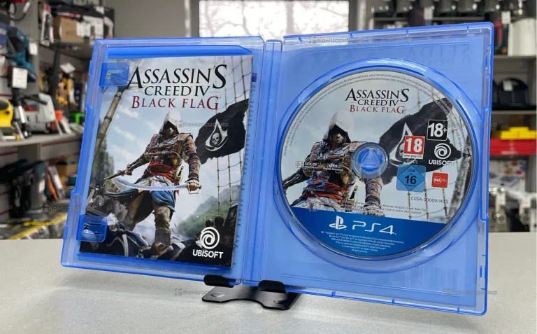 PS4 диск Assassins creed lV Black FlaG