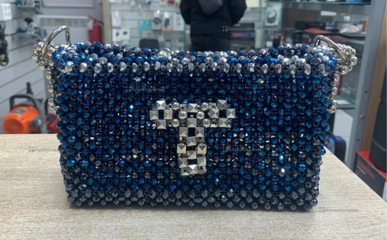 Сумка синяя большая