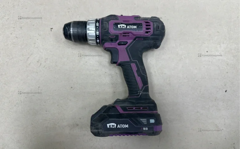 Дрель-шуруповерт аккумуляторная КМ АТОМ CD-181/2 K