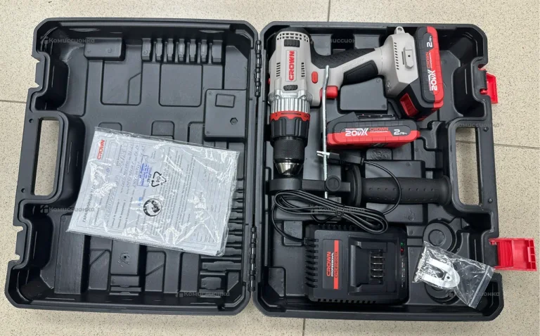 Аккумуляторный шуруповерт CROWN BL CT21090HMX-2 BMC