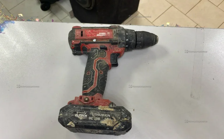 Аккумуляторная дрель-шуруповерт ELITECH ДА 18СЛ2 П