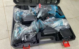 Набор Makita 4в1 (Перф/УШМ/Шурп/Гайк-т)