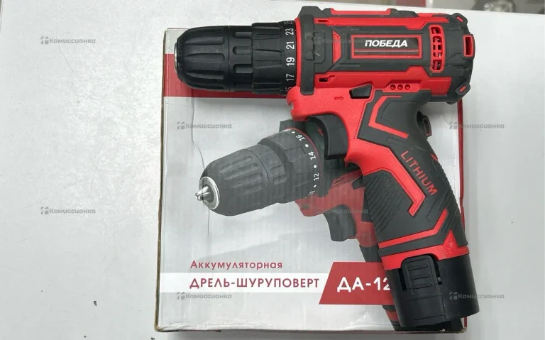 Аккумуляторная дрель-шуруповерт Победа ДА-12П/2 Ли