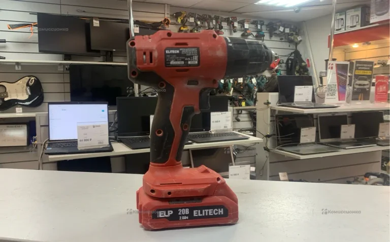 Аккумуляторная дрель-шуруповерт ELITECH ДА 20СЛ2 L