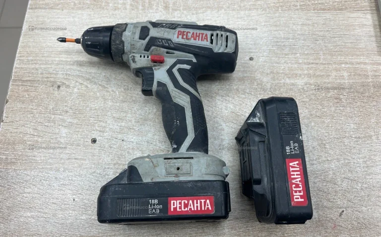 Аккумуляторная дрель-шуруповерт РЕСАНТА ДА-18-2ЛК