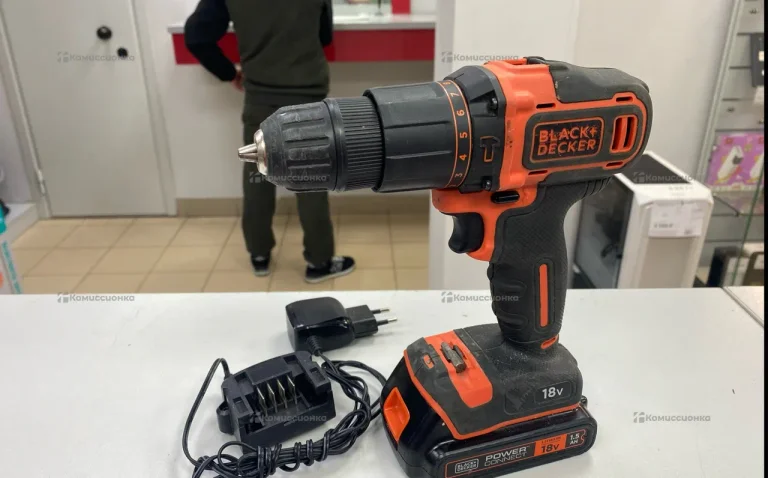 аккумуляторный шуруповерт black decker 18v