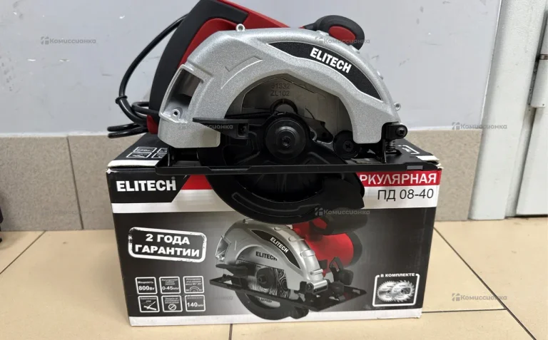 Пила циркулярная сетевая Elitech ПД 08-40