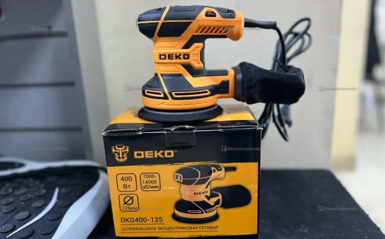 Эксцентриковая шлифмашина сетевая DEKO DKG400-125