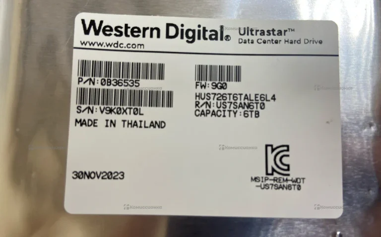 Western Digital Ultrastar HUS726T6TALE6L4