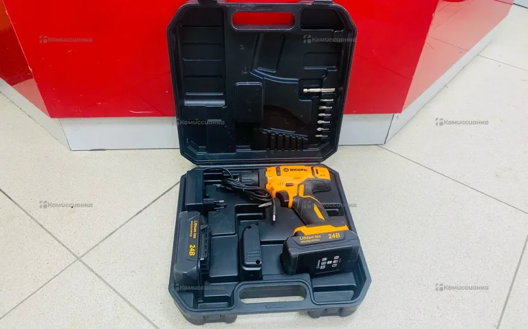Аккумуляторная дрель-шуруповерт ВИХРЬ ДА-24Л-2К