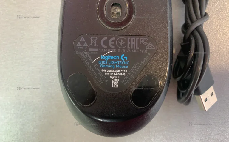 Мышка проводная iogitech  G102
