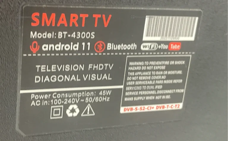 Телевизор Smart TV 43 диагональ