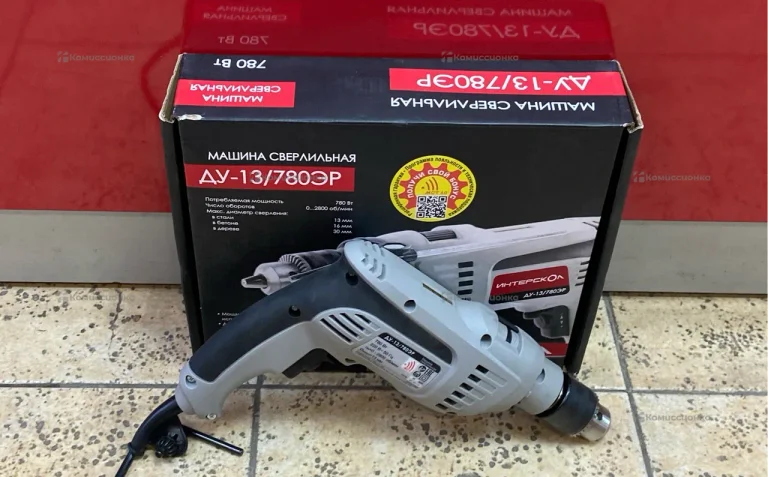 Дрель ударная Интерскол ДУ-13/780ЭР