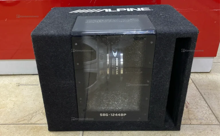 Сабвуфер  alpine sbg 1244bp