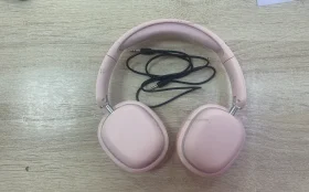 Розовые блютуз наушники