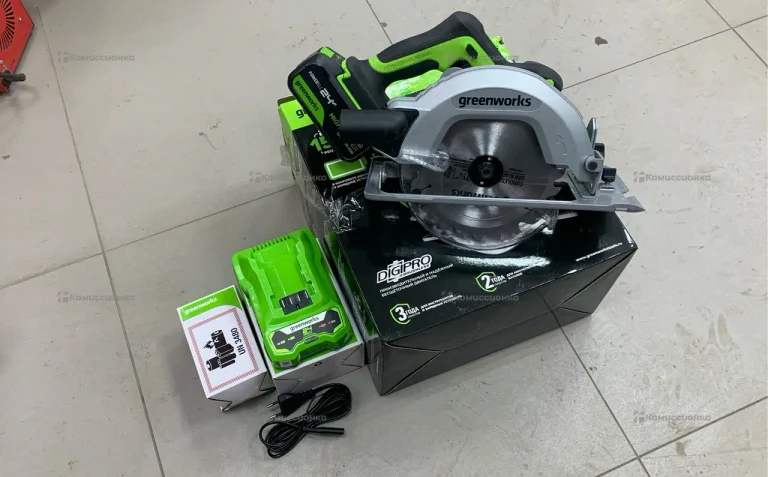 Аккумуляторная циркулярная пила GreenWorks GD24CS