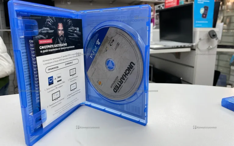 Игровой Диск для PS4 Uncharted  полностью на русс