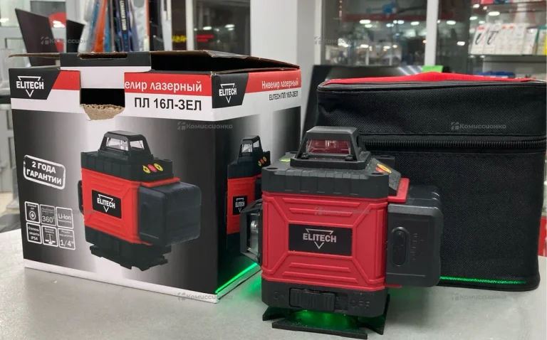 Лазерный уровень Elitech ПЛ 16Л-ЗЕЛ