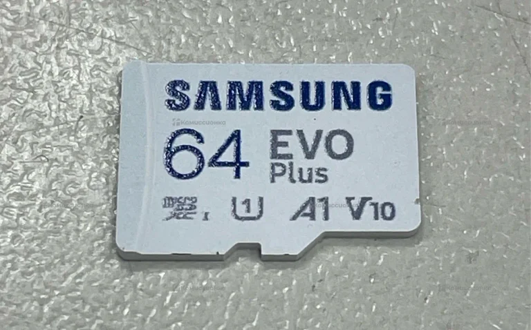 Карта памяти Samsung EVO Plus microSDXC 64 ГБ