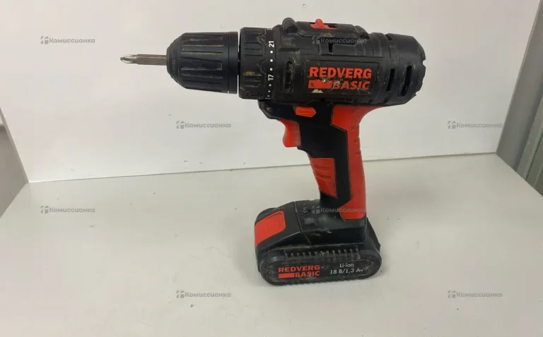 Аккумуляторная дрель-шуруповерт RedVerg SD18L/1-2
