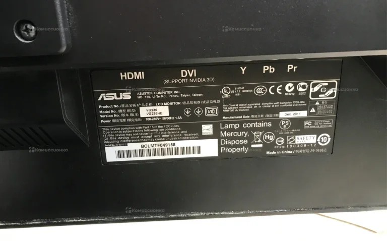 Монитор Asus VG236HE