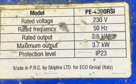 Купить Бензиновая электростанция Eco PE-4000RS б/у , в Рязань Цена:18900рублей