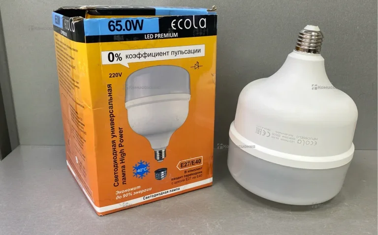 Светодиодная лампа Ecola 65w E27/E40 6000k