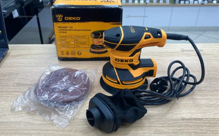 Эксцентриковая шлифмашина сетевая DEKO DKG400-125