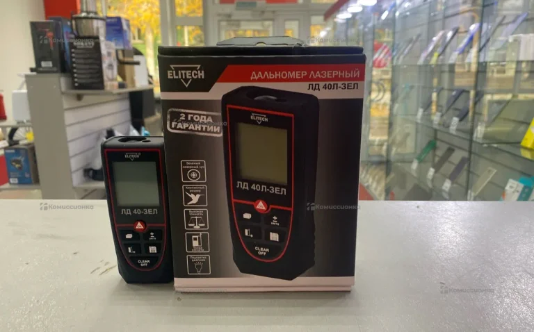 Дальномер Лазерный ELITECH ЛД 40Л-зел