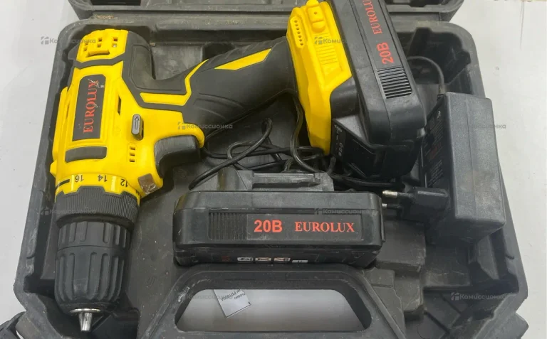 шуруповерт eurolux 20в