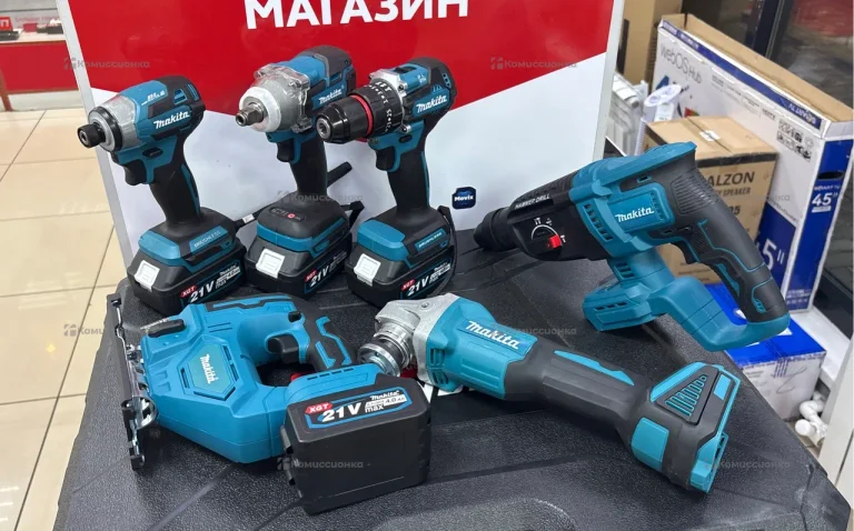 Набор 6 в 1 Makita 4 АКБ