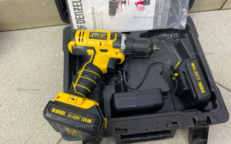 Дрель-шуруповерт Denzel аккумуляторная CDL-12CB