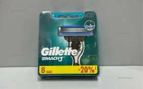 Сменные Кассеты Для Мужской Бритвы Gillette Mach3, с 3 лезвиями, прочнее, чем сталь, для точного бритья, 8 шт