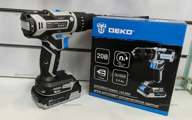 Аккумуляторная дрель-шуруповерт DEKO GCD20DU3