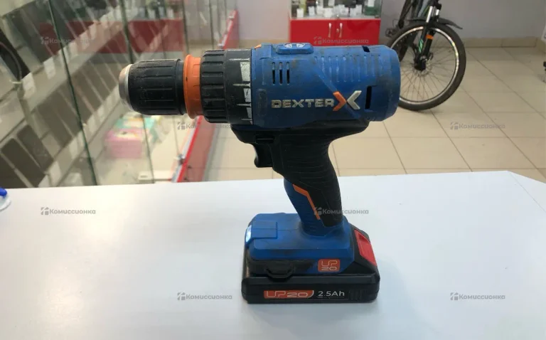 Дрель-шуруповерт аккумуляторная Dexter 20VSD2-35RC