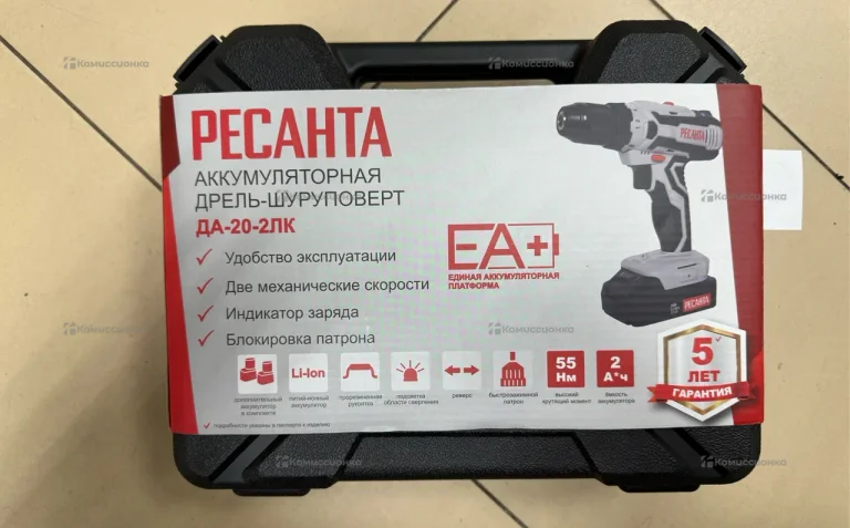 Дрель-шуруповерт Ресанта ДА-20-2ЛК