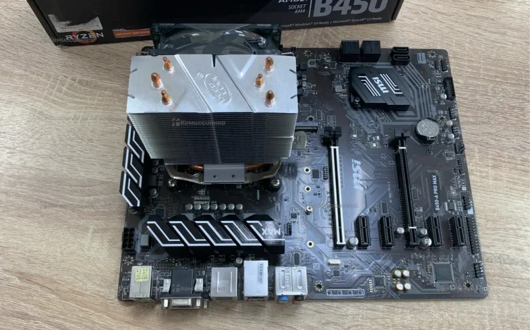 Материнская плата MSI B450 +ryzen 5 3600+Ddr4 16