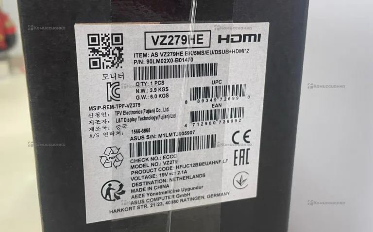 Монитор Asus VZ279 LCD MONITOR